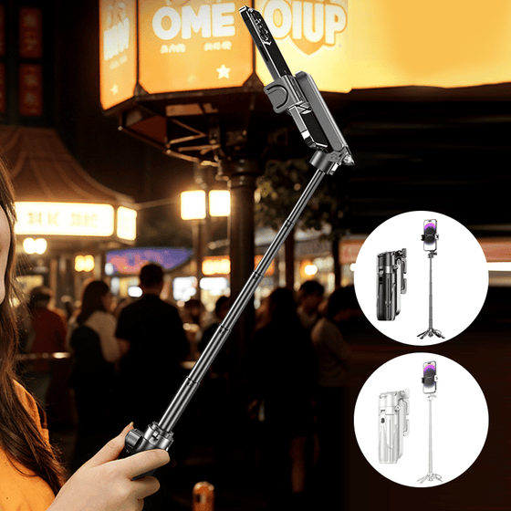 Mini Bärbar 3-i-1 Selfie Stick