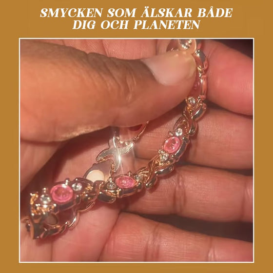 Diamantbesatt magnetiskt armband