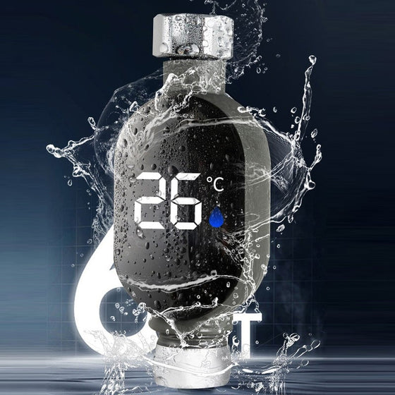 Duschtermometer med LED-skärm