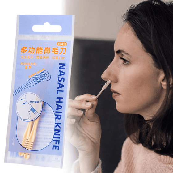 2-i-1 näshårstrimmer & öronrensare (2 stycken)