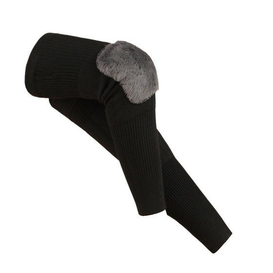 Velvet warm velcro knee pads