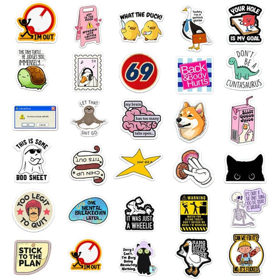 Bästsäljande Vattentäta Doodle Stickers