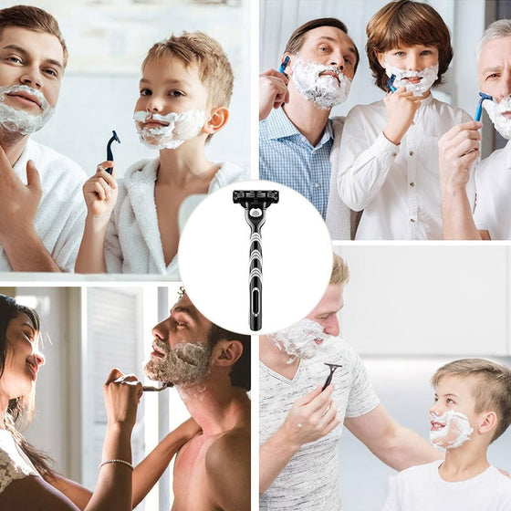 Trelagers manuell rakhyvel för män