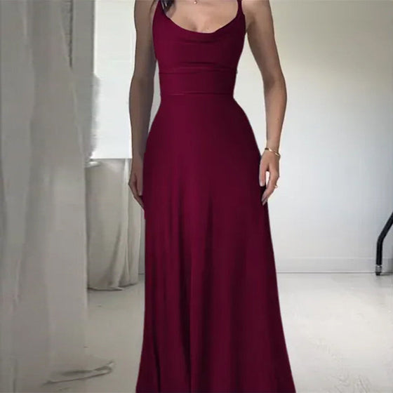 Maxiklänning med drapering