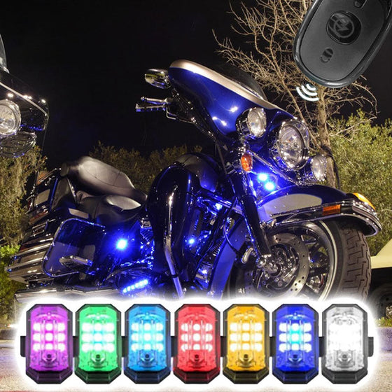 LED-strobelys för motorcyklar och cyklar