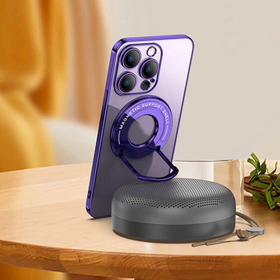 Magnetisk hållare med pläterat telefonfodral för iPhone