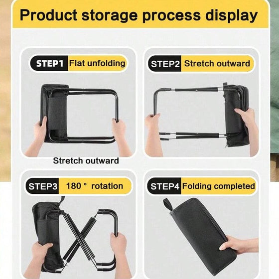 Portabel hopfällbar pall