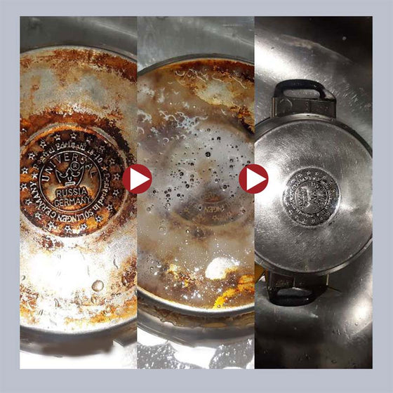 Magisk rengöringspasta för rostfritt stål