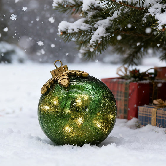 Glasbord Juldekoration