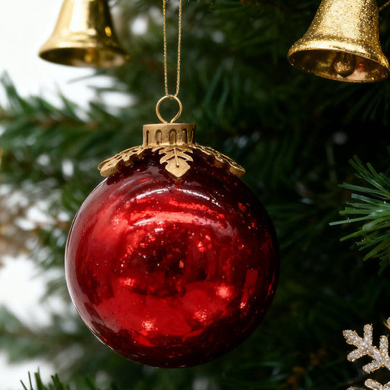 Glasbord Juldekoration