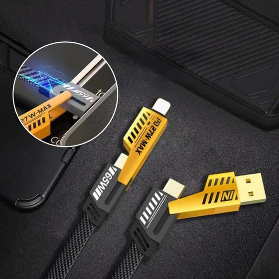 4 i 1 PD 65W snabbladdningskabel