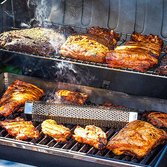 Hexagon rökrör för pellets