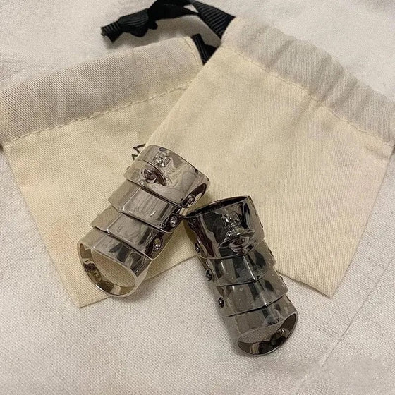 Punk Gothic Rock Metal Knuckle Finger Rings