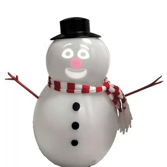 Talande animerad blinkande snögubbe