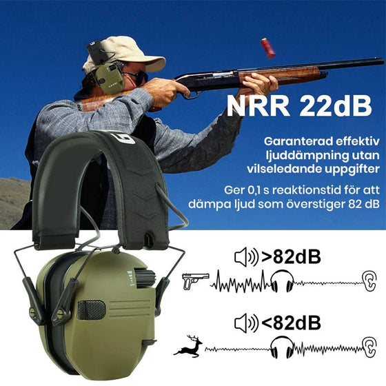 Professionella Taktiska Hörselskydd med Bullerdämpning