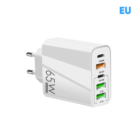 Multiportadapter 65W snabbladdare 