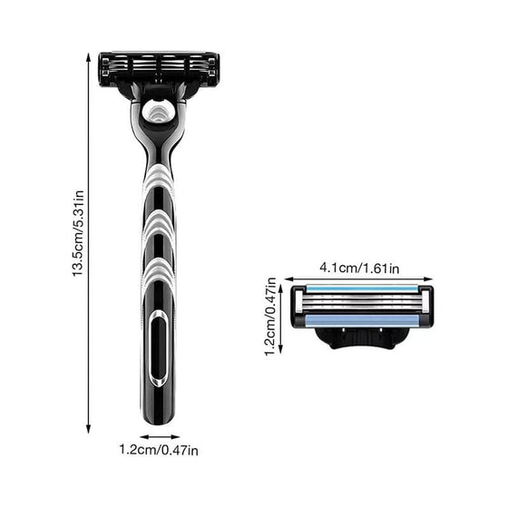 Trelagers manuell rakhyvel för män
