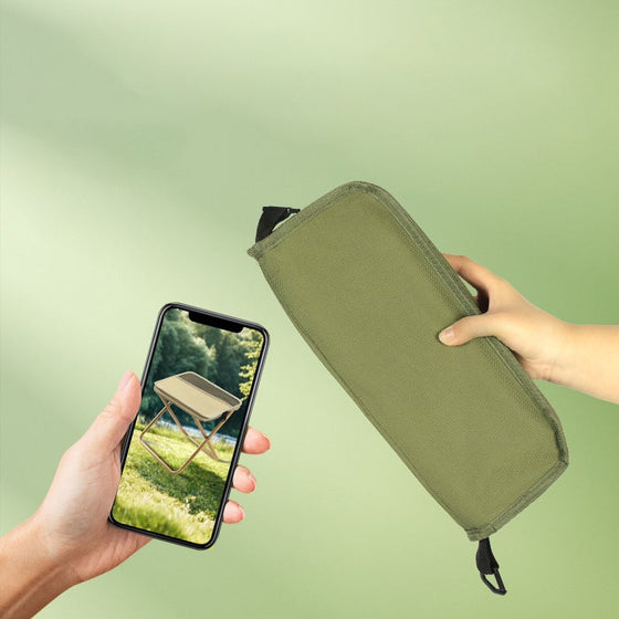 Bärbar pallstol för bergsklättring och vandring