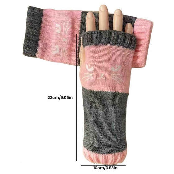 Fingerlösa katthandskar