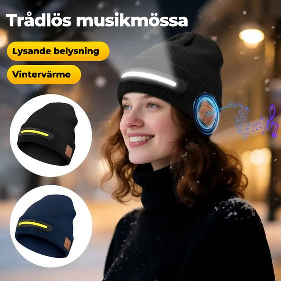 Smart mössa med 3-stegs LED-belysning