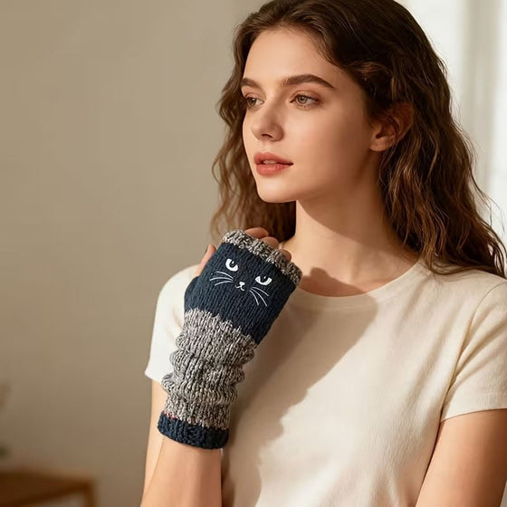 Fingerlösa katthandskar