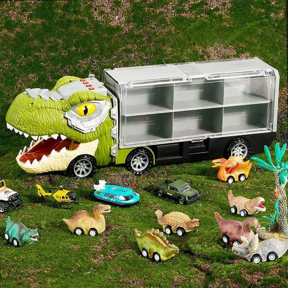 Dinosaurie-Transportlastbilset