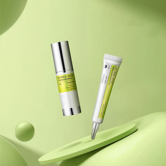 Retinol uppstramande set (ögonkräm + serum)