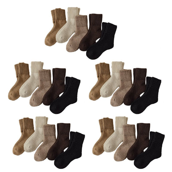 Mellanhöga ullstrumpor dam