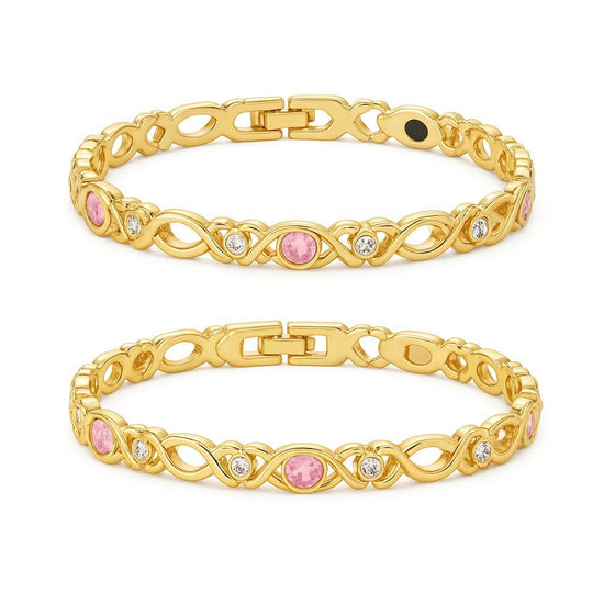 Diamantbesatt magnetiskt armband