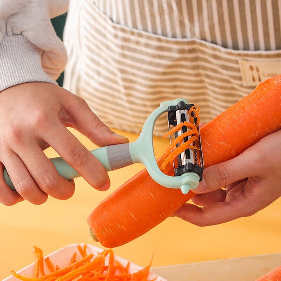 3-i-1 multifunktionell skalkniv i rostfritt stål