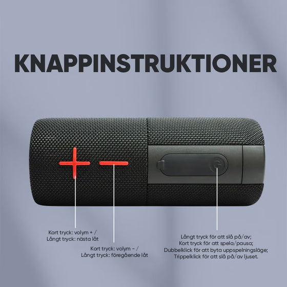 Bärbar Bluetooth-högtalare