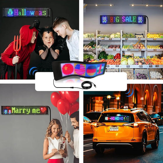 Ultratunn flexibel Bluetooth LED-skärm