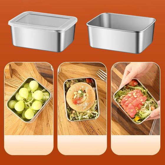 Förvaringsbehållare för livsmedel i rostfritt stål