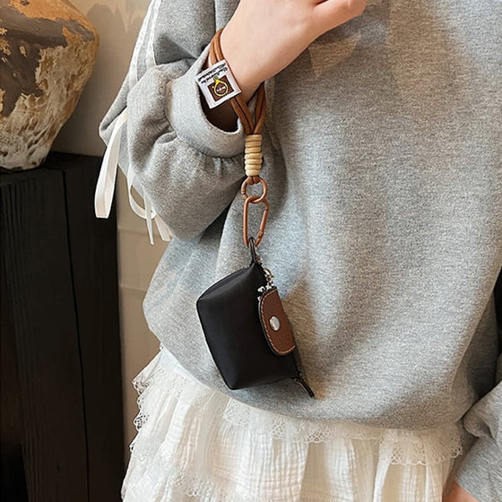 Mini Nylon Dumpling Myntväska