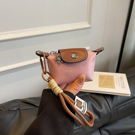 Mini Nylon Dumpling Myntväska