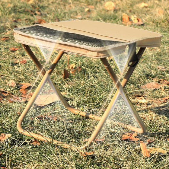 Bärbar pallstol för bergsklättring och vandring