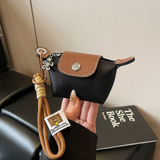 Mini Nylon Dumpling Myntväska