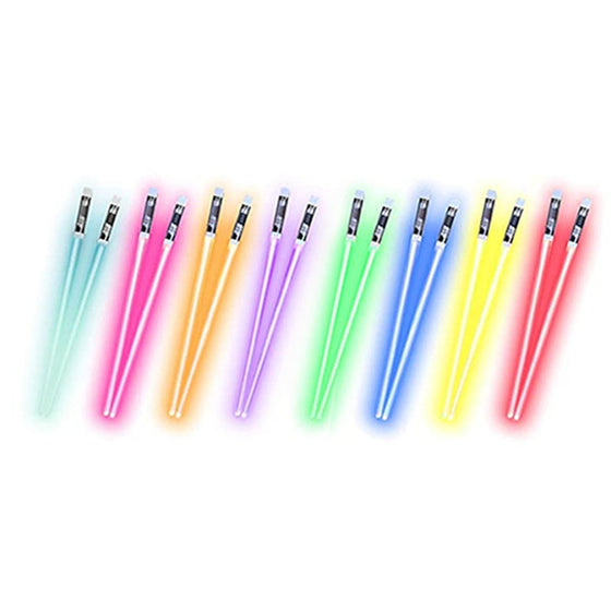 LED 9-färgers lysande ätpinnar