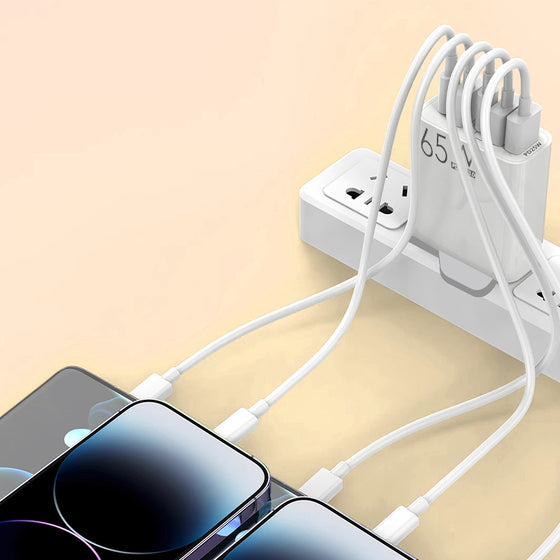 Multiportadapter 65W snabbladdare 