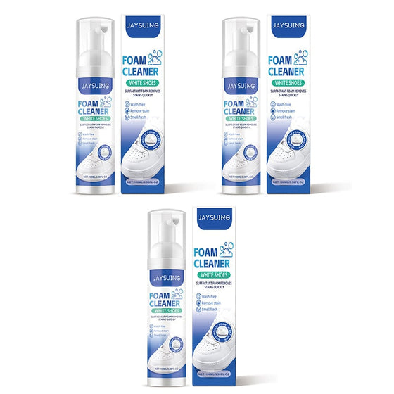Vit skumrengörare för skor