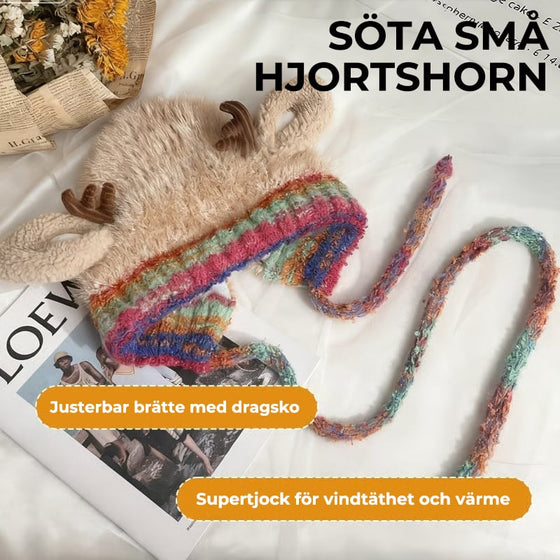 Söt julgransmössa med horn