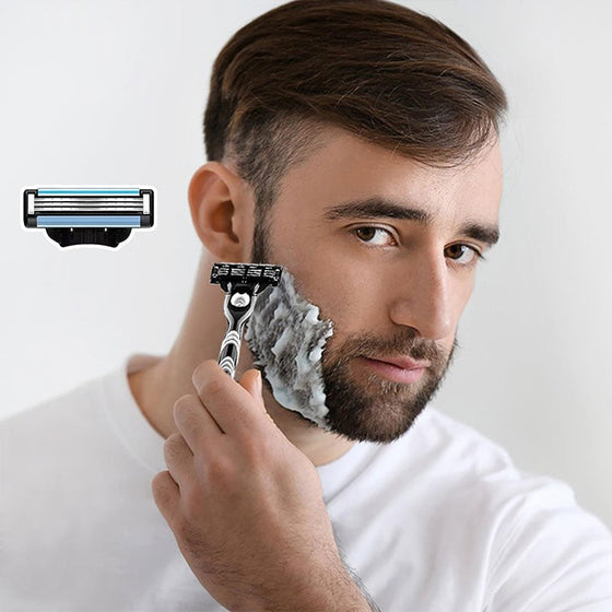 Trelagers manuell rakhyvel för män