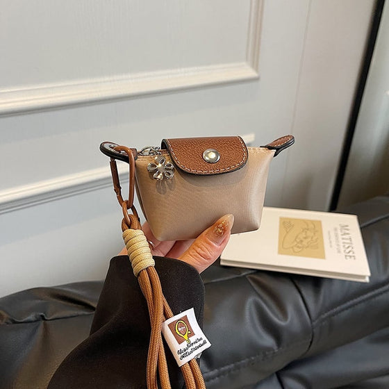 Mini Nylon Dumpling Myntväska