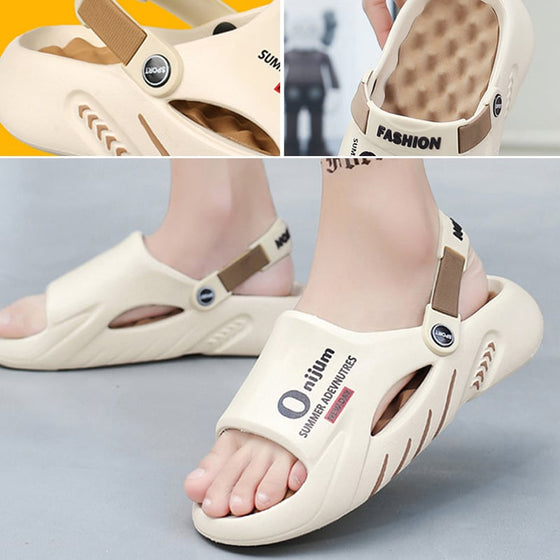 Sommarslip-on sandaler med halkskydd