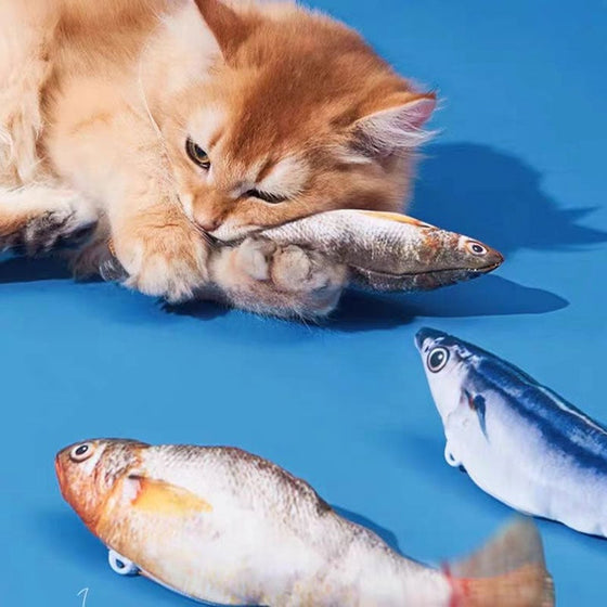 Livsliknande Flaxande Fiskkattleksak