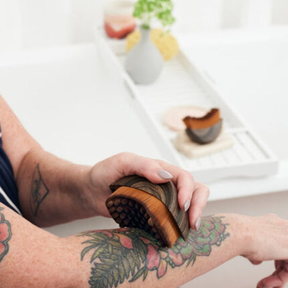 Lymfborste för kroppen