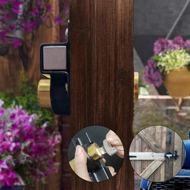 Trädgårdsgrindens Fjäderlås