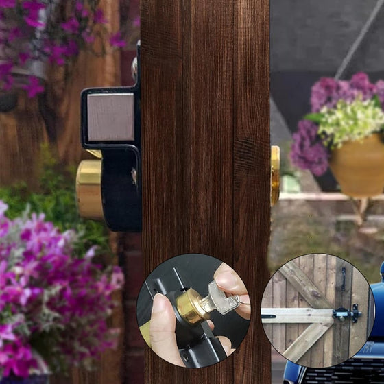 Trädgårdsgrindens Fjäderlås