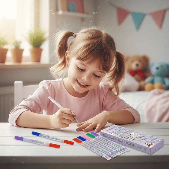 Set med nagelkonstpennor