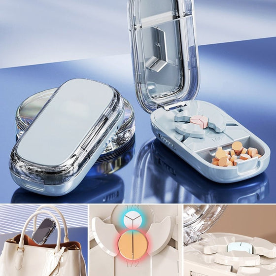 💊 Bärbar pillerskärare och organisatör